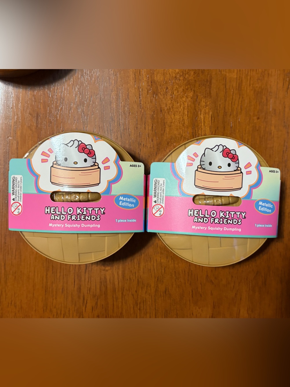 Sanrio Hello Kitty & Friends Metallic Edition Squishy Mystery Dumpling- 2 Pack